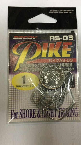 DECOY AS-03 Pike 1 / 0 Hooks, Sinkers, Other buy at
