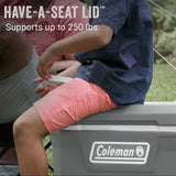 Coleman 316 Series 65-Quart Wheeled Cooler Ice Box 62l