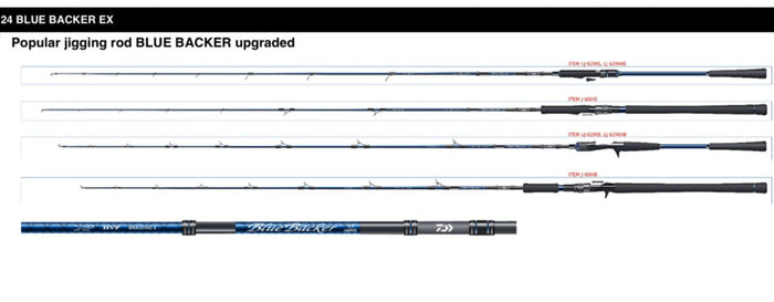 Daiwa Blue Backer EX Spinning Rods 24-Model Jigging